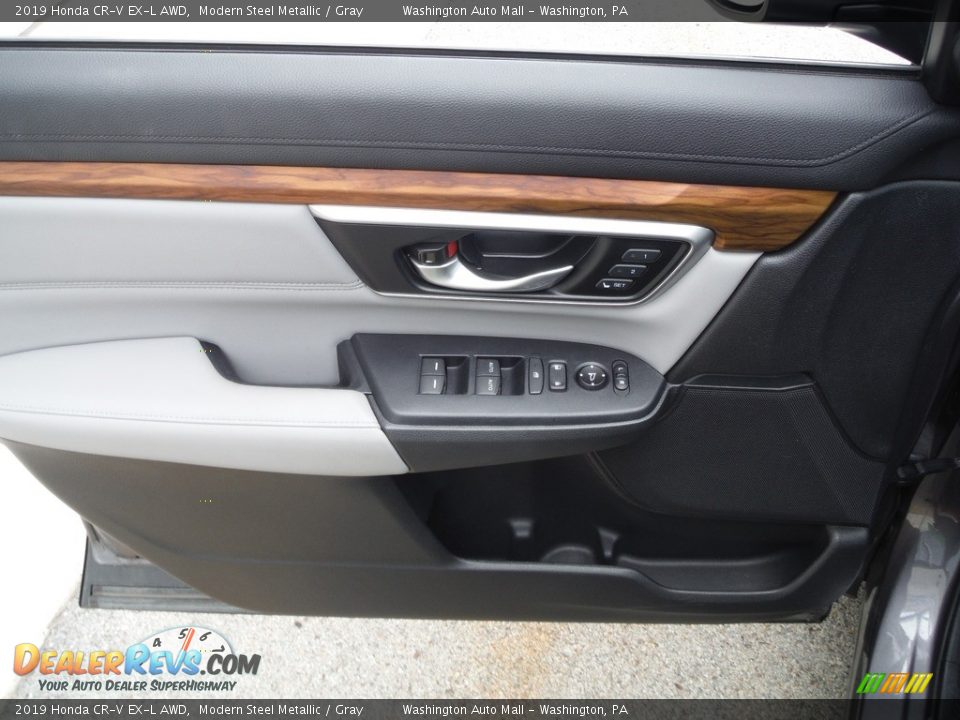 2019 Honda CR-V EX-L AWD Modern Steel Metallic / Gray Photo #17
