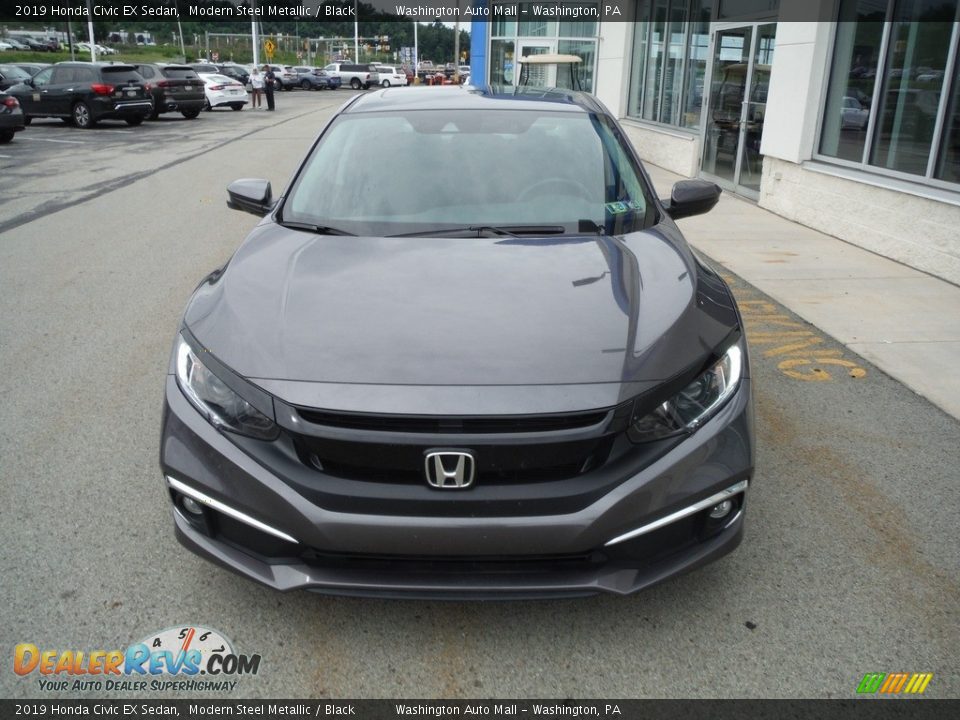 2019 Honda Civic EX Sedan Modern Steel Metallic / Black Photo #4
