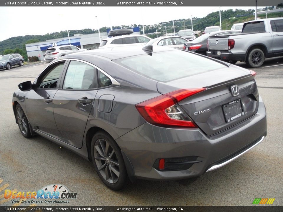 2019 Honda Civic EX Sedan Modern Steel Metallic / Black Photo #8