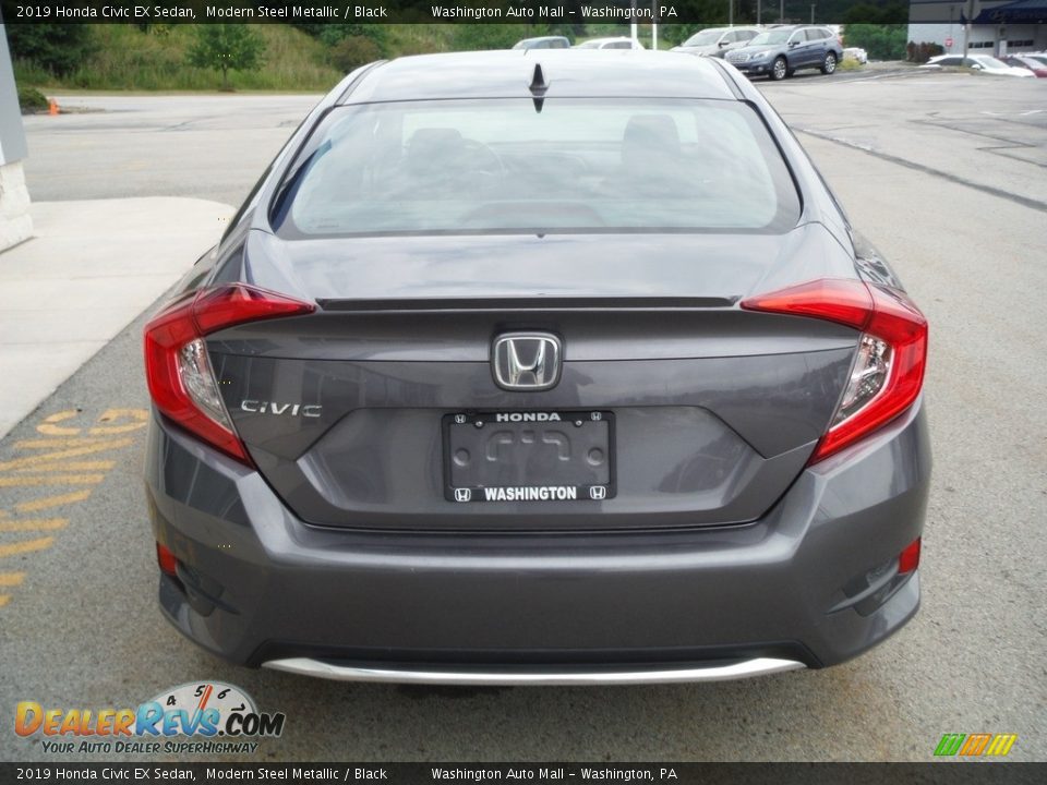 2019 Honda Civic EX Sedan Modern Steel Metallic / Black Photo #9