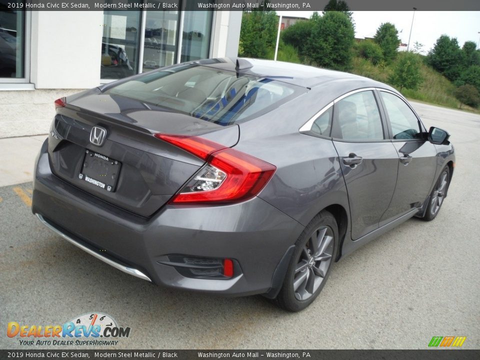 2019 Honda Civic EX Sedan Modern Steel Metallic / Black Photo #10