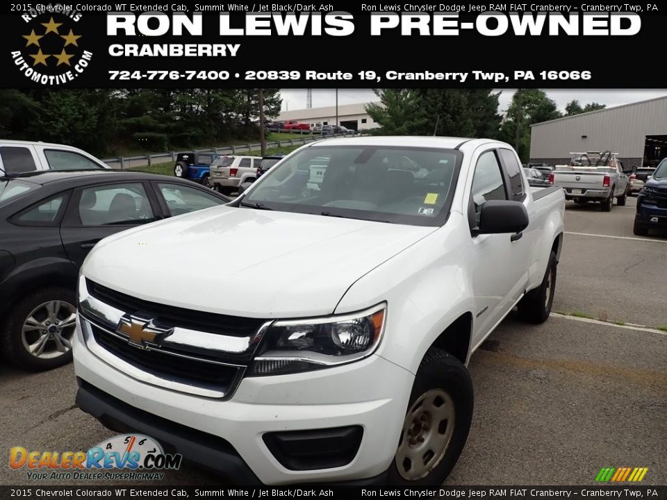 2015 Chevrolet Colorado WT Extended Cab Summit White / Jet Black/Dark Ash Photo #1