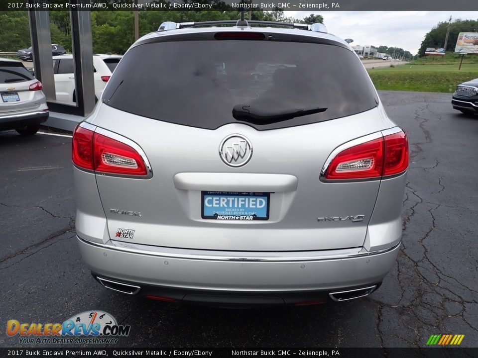 2017 Buick Enclave Premium AWD Quicksilver Metallic / Ebony/Ebony Photo #5