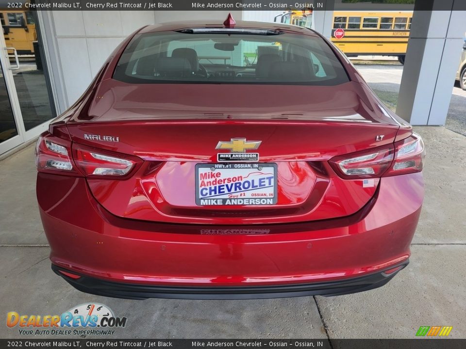 2022 Chevrolet Malibu LT Cherry Red Tintcoat / Jet Black Photo #5