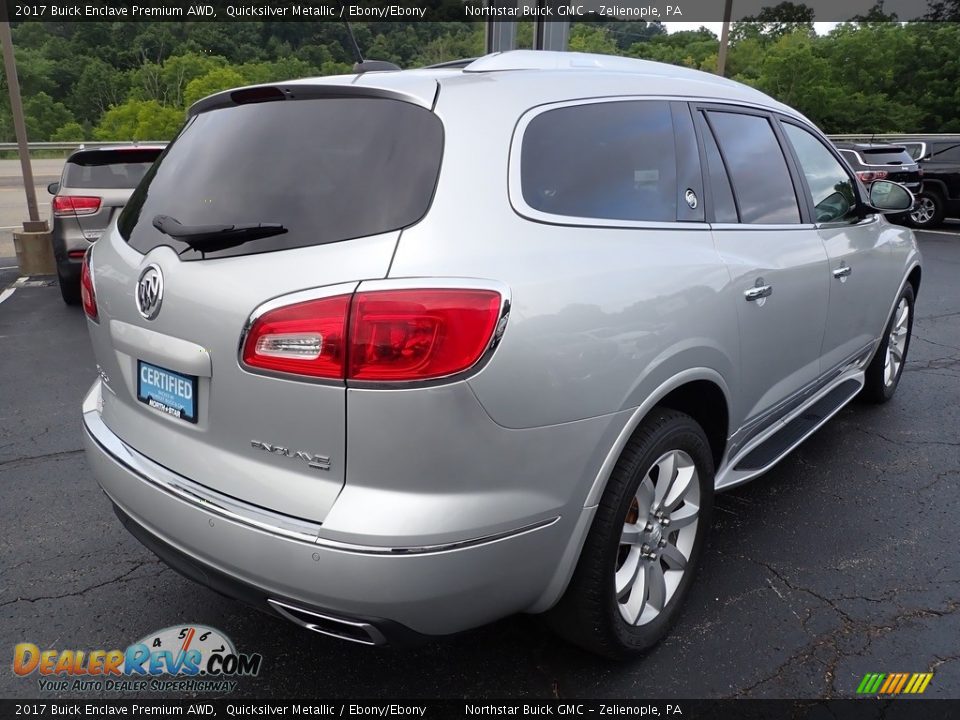 2017 Buick Enclave Premium AWD Quicksilver Metallic / Ebony/Ebony Photo #6