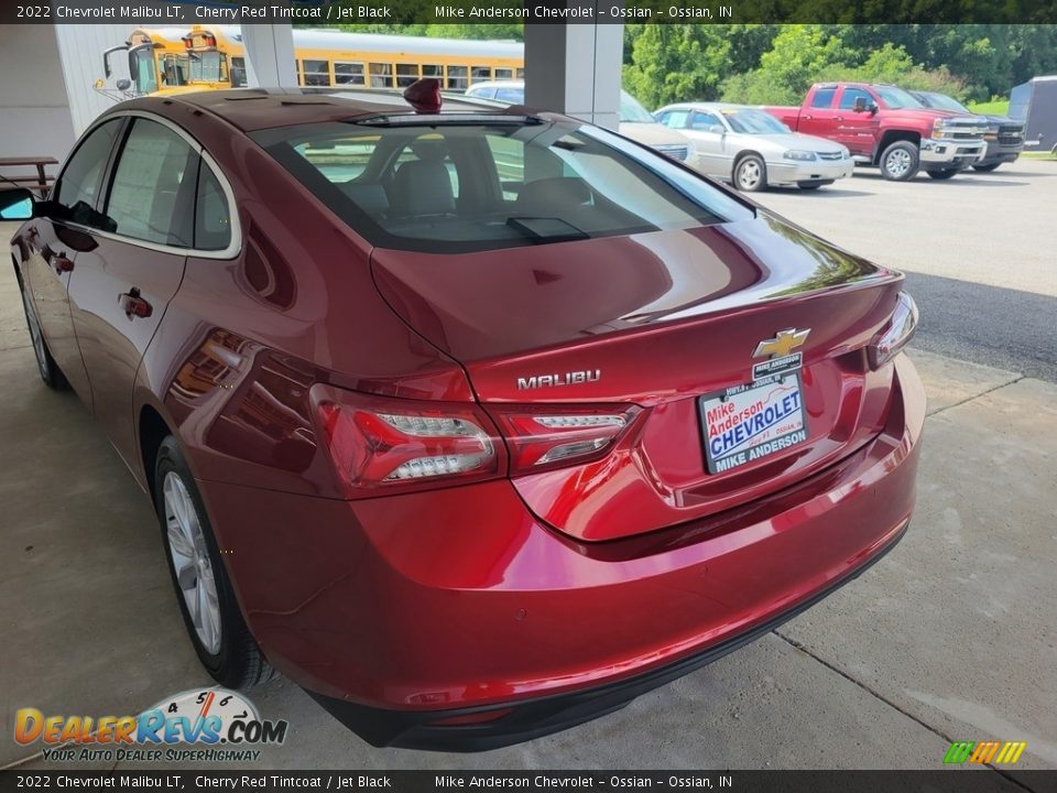 2022 Chevrolet Malibu LT Cherry Red Tintcoat / Jet Black Photo #7