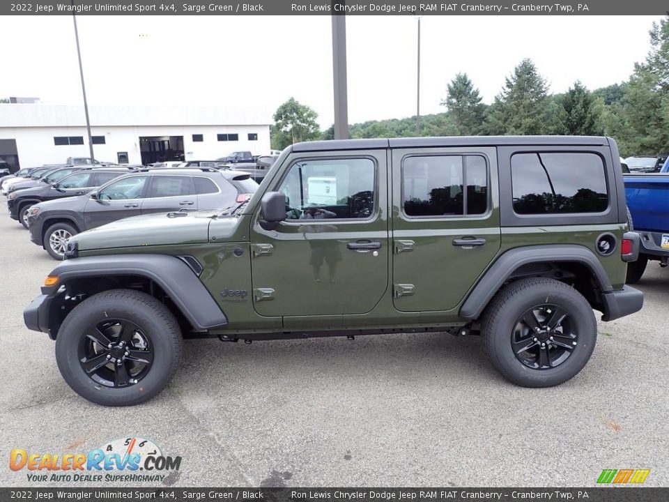 2022 Jeep Wrangler Unlimited Sport 4x4 Sarge Green / Black Photo #2