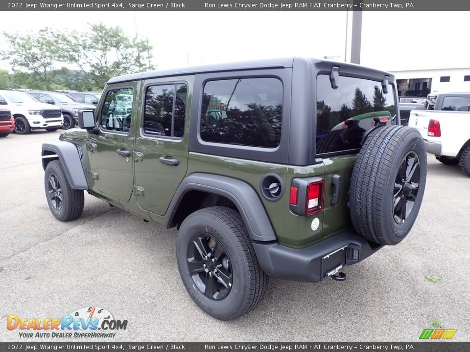 2022 Jeep Wrangler Unlimited Sport 4x4 Sarge Green / Black Photo #3