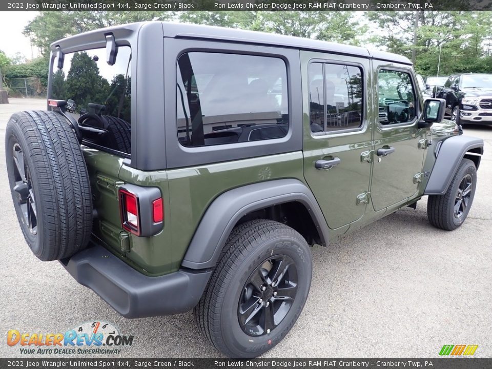 2022 Jeep Wrangler Unlimited Sport 4x4 Sarge Green / Black Photo #5