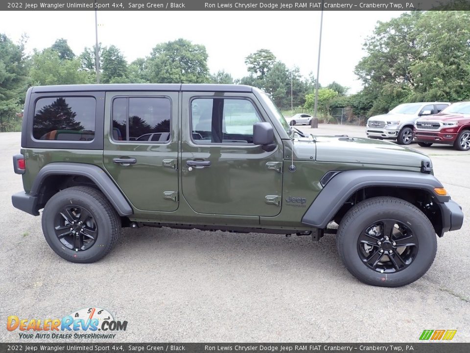 2022 Jeep Wrangler Unlimited Sport 4x4 Sarge Green / Black Photo #6