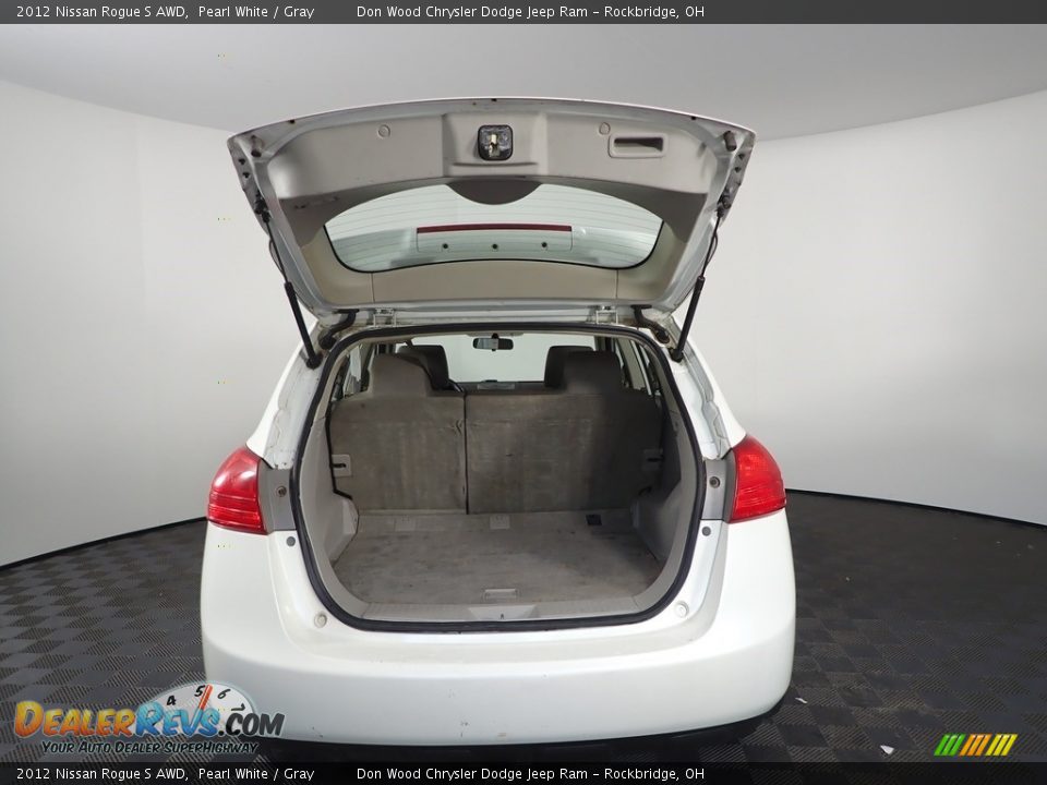 2012 Nissan Rogue S AWD Pearl White / Gray Photo #6