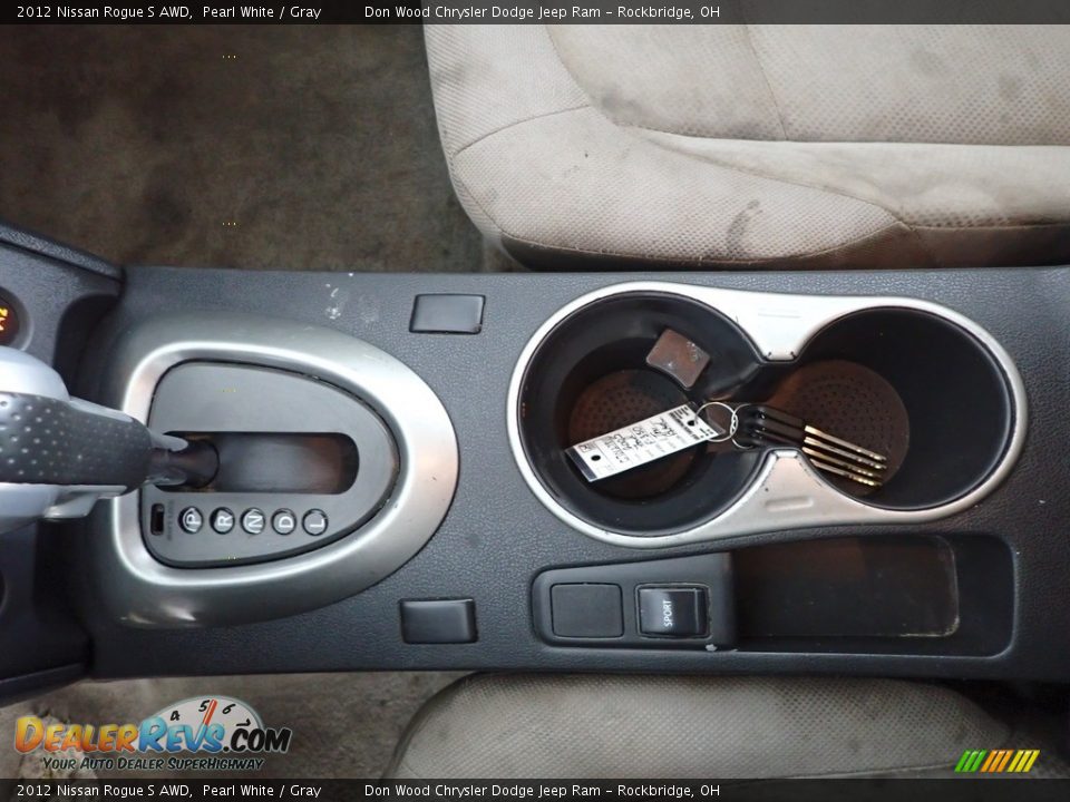 2012 Nissan Rogue S AWD Pearl White / Gray Photo #17