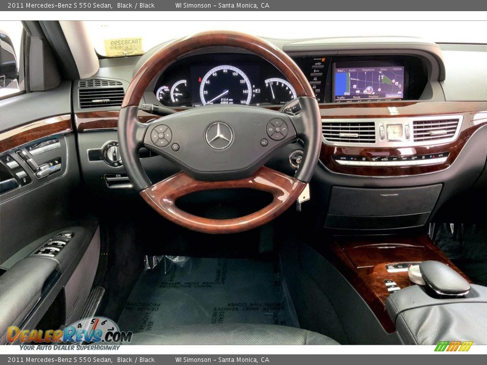 2011 Mercedes-Benz S 550 Sedan Black / Black Photo #4