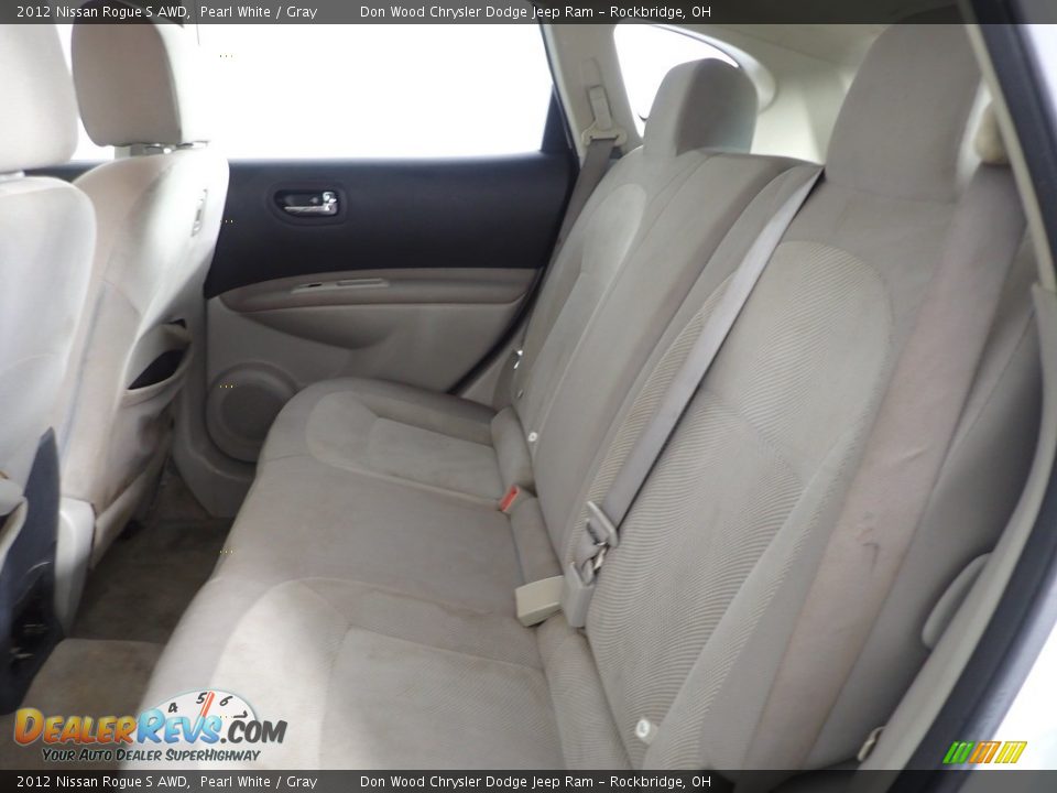 2012 Nissan Rogue S AWD Pearl White / Gray Photo #20