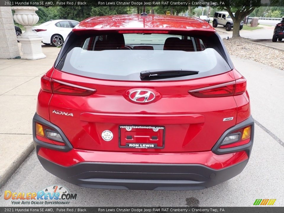 2021 Hyundai Kona SE AWD Pulse Red / Black Photo #7