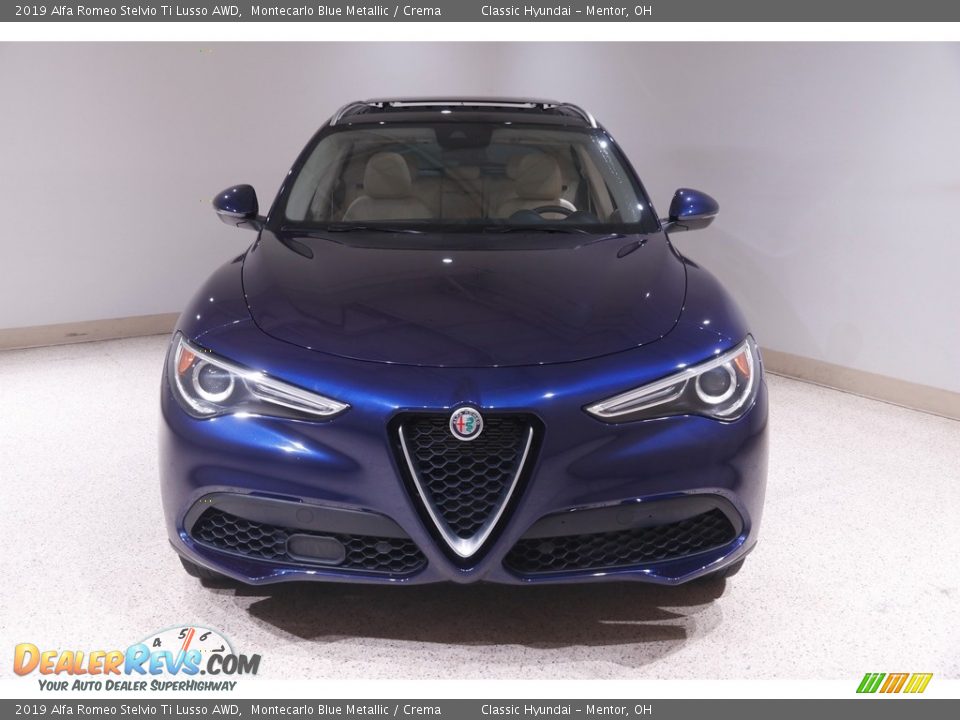 2019 Alfa Romeo Stelvio Ti Lusso AWD Montecarlo Blue Metallic / Crema Photo #2