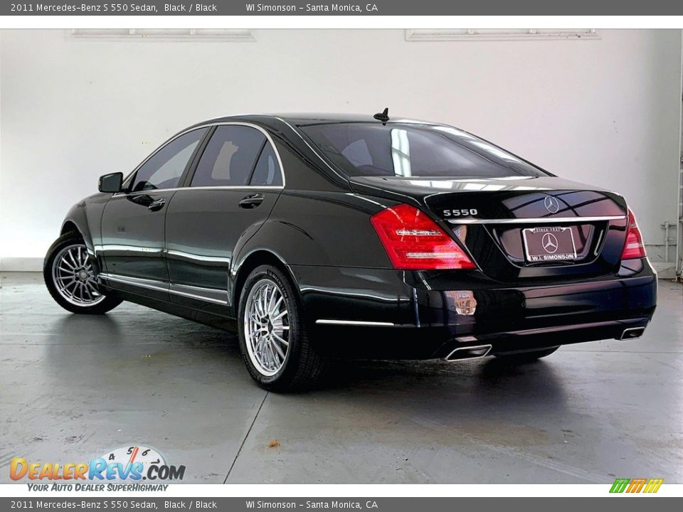 2011 Mercedes-Benz S 550 Sedan Black / Black Photo #10