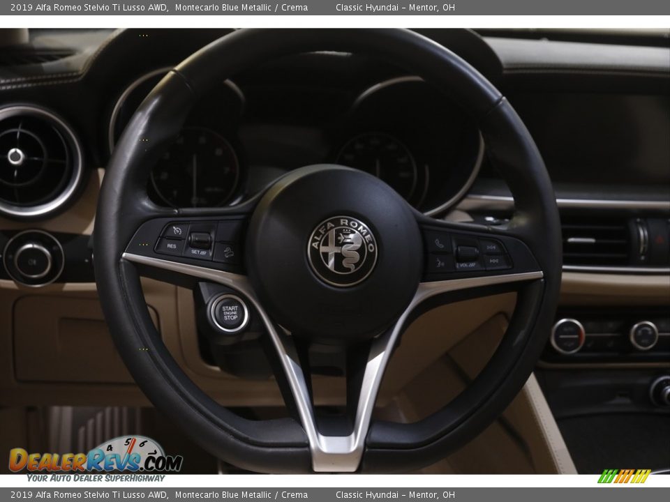 2019 Alfa Romeo Stelvio Ti Lusso AWD Steering Wheel Photo #7