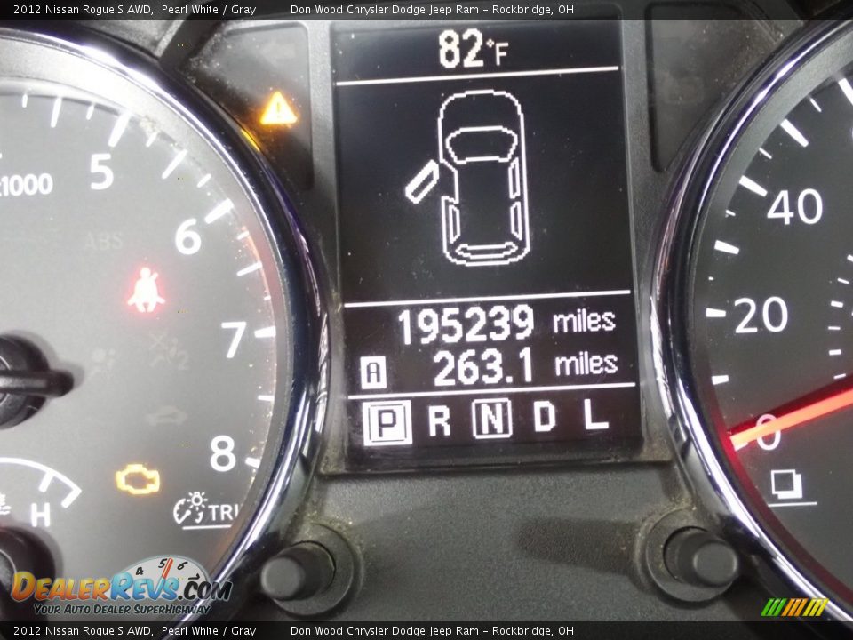 2012 Nissan Rogue S AWD Pearl White / Gray Photo #27