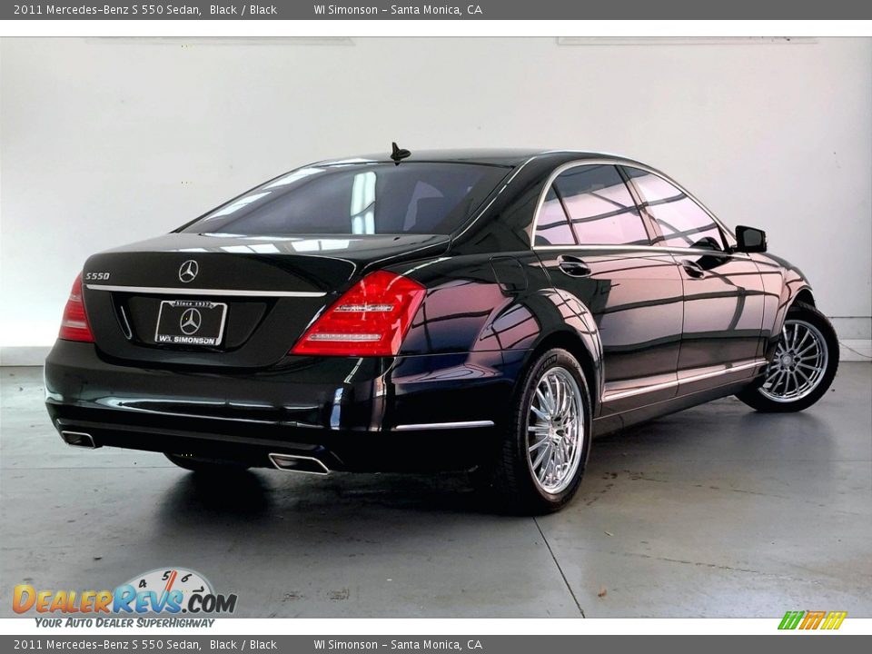 2011 Mercedes-Benz S 550 Sedan Black / Black Photo #12