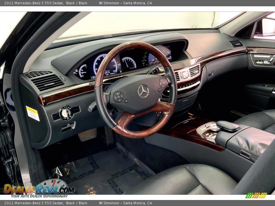 2011 Mercedes-Benz S 550 Sedan Black / Black Photo #13