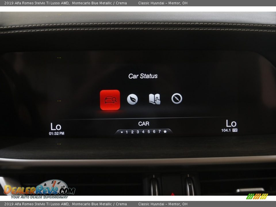 2019 Alfa Romeo Stelvio Ti Lusso AWD Montecarlo Blue Metallic / Crema Photo #12