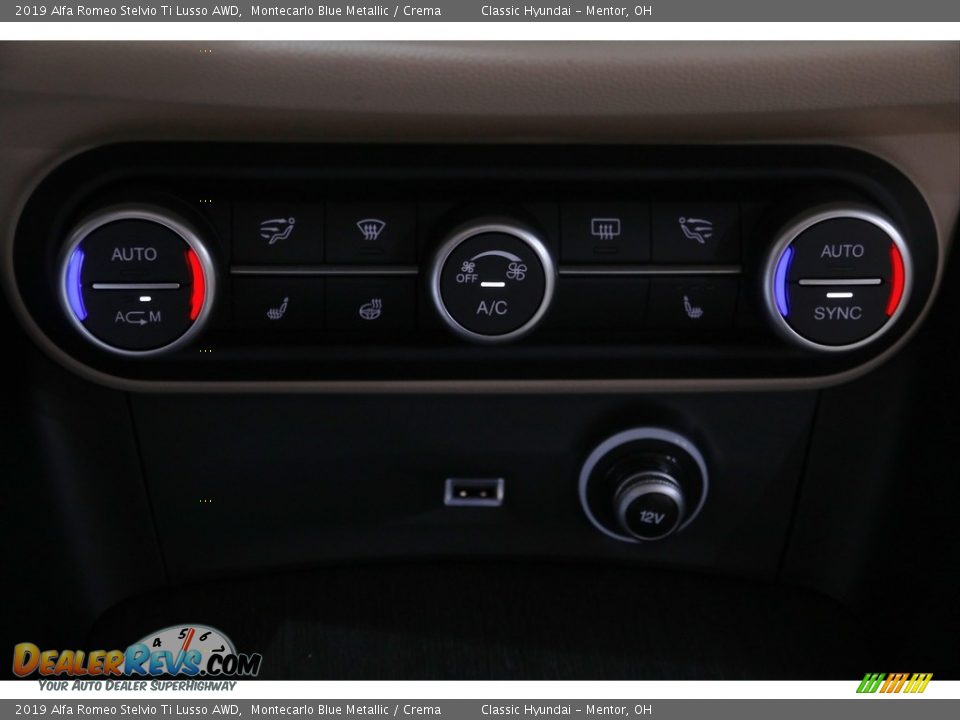 2019 Alfa Romeo Stelvio Ti Lusso AWD Montecarlo Blue Metallic / Crema Photo #15