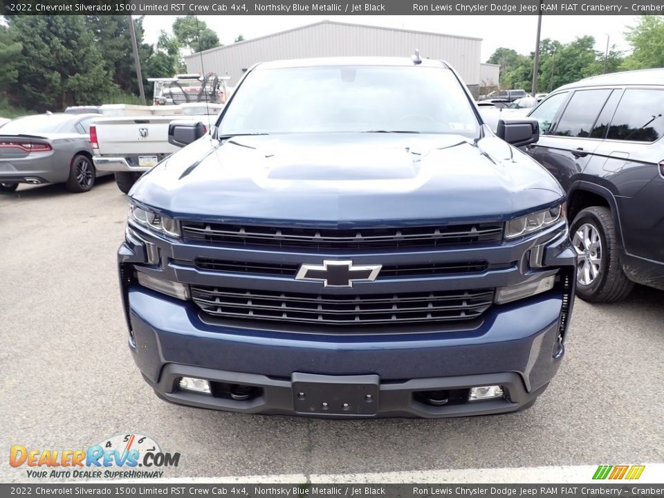 2022 Chevrolet Silverado 1500 Limited RST Crew Cab 4x4 Northsky Blue Metallic / Jet Black Photo #2