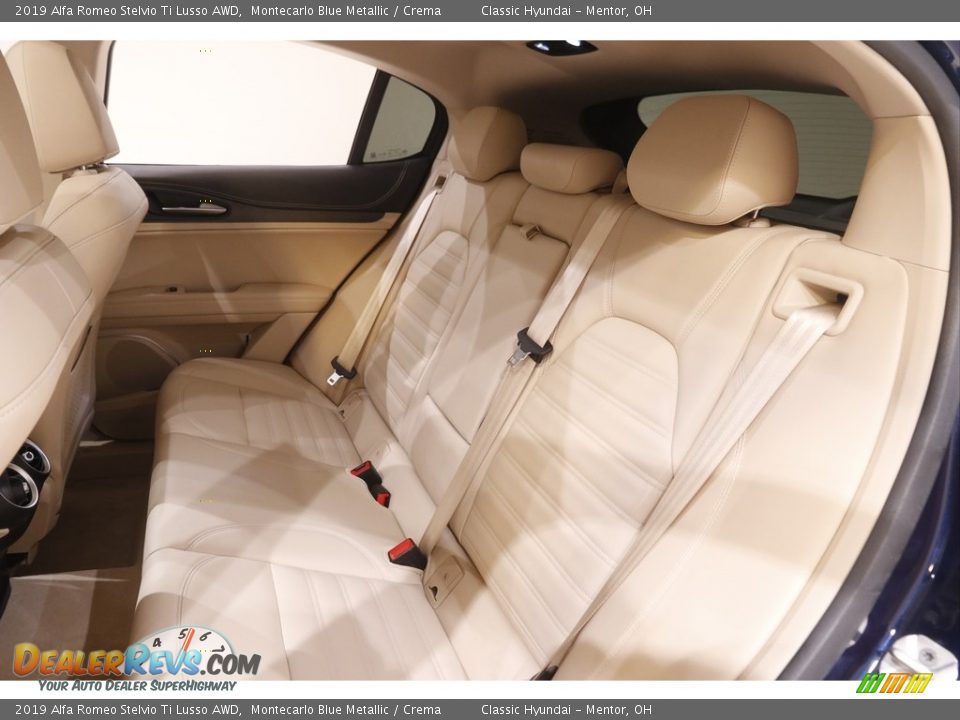 Rear Seat of 2019 Alfa Romeo Stelvio Ti Lusso AWD Photo #20