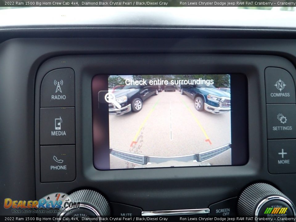 2022 Ram 1500 Big Horn Crew Cab 4x4 Diamond Black Crystal Pearl / Black/Diesel Gray Photo #17