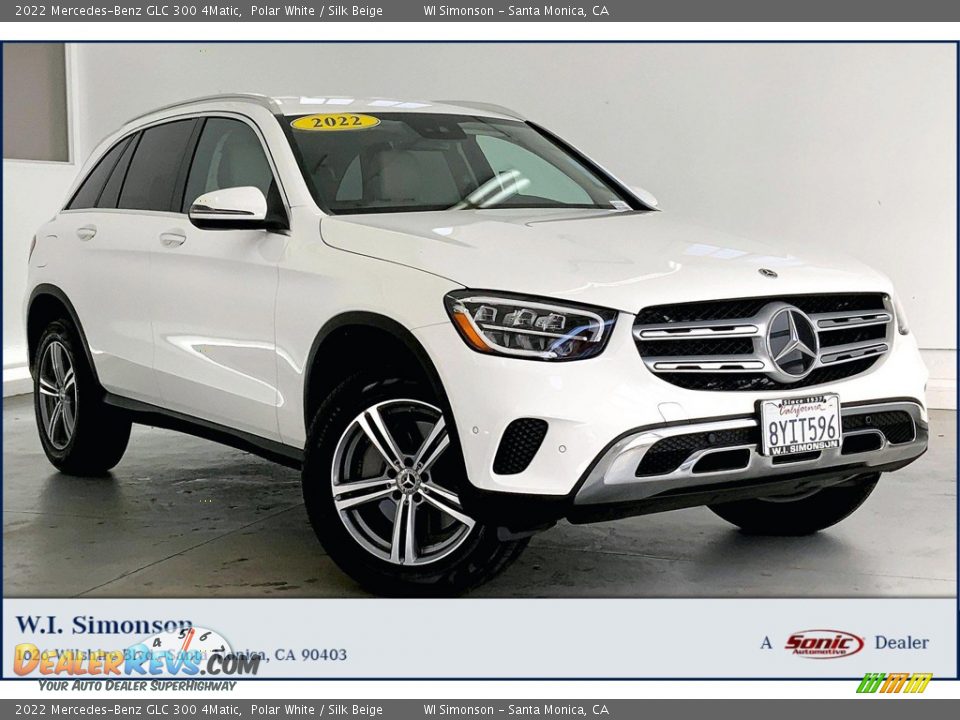 2022 Mercedes-Benz GLC 300 4Matic Polar White / Silk Beige Photo #1