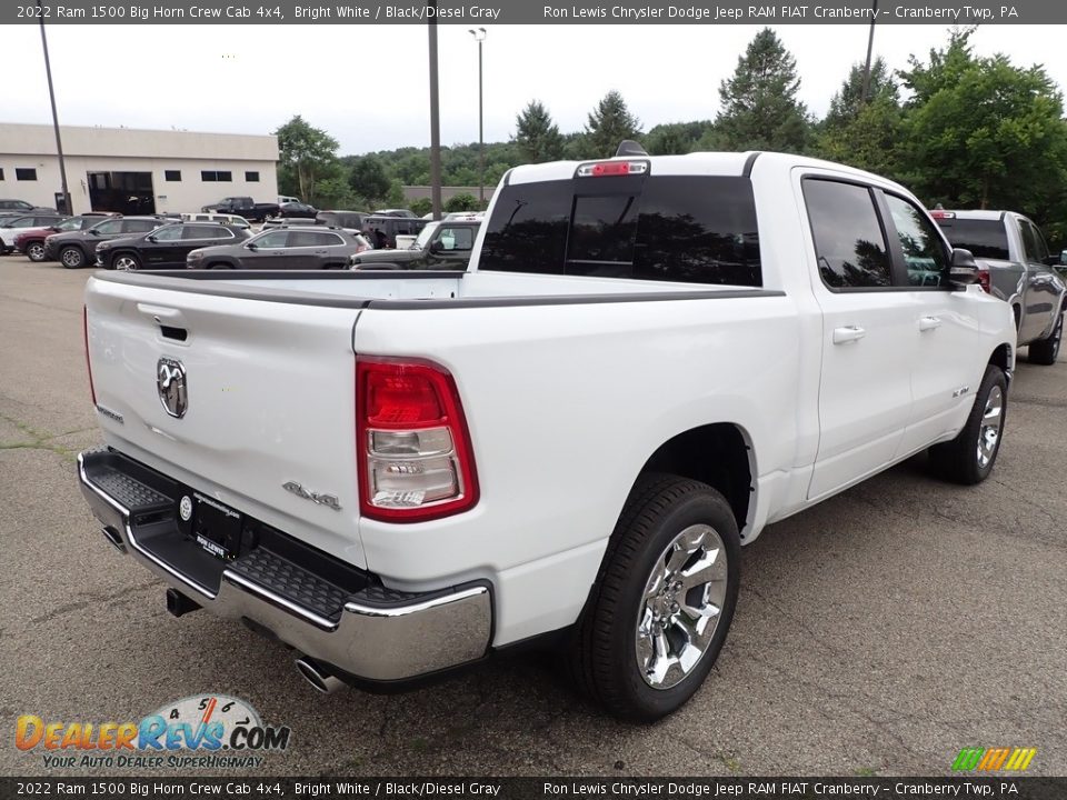 2022 Ram 1500 Big Horn Crew Cab 4x4 Bright White / Black/Diesel Gray Photo #6