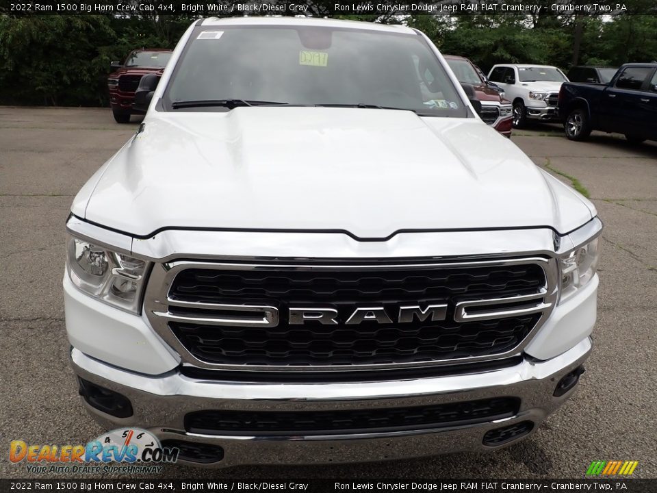 2022 Ram 1500 Big Horn Crew Cab 4x4 Bright White / Black/Diesel Gray Photo #9