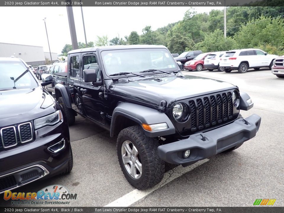 2020 Jeep Gladiator Sport 4x4 Black / Black Photo #3