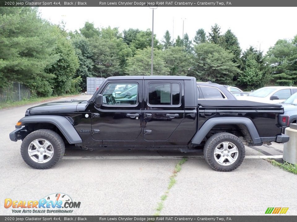 2020 Jeep Gladiator Sport 4x4 Black / Black Photo #4