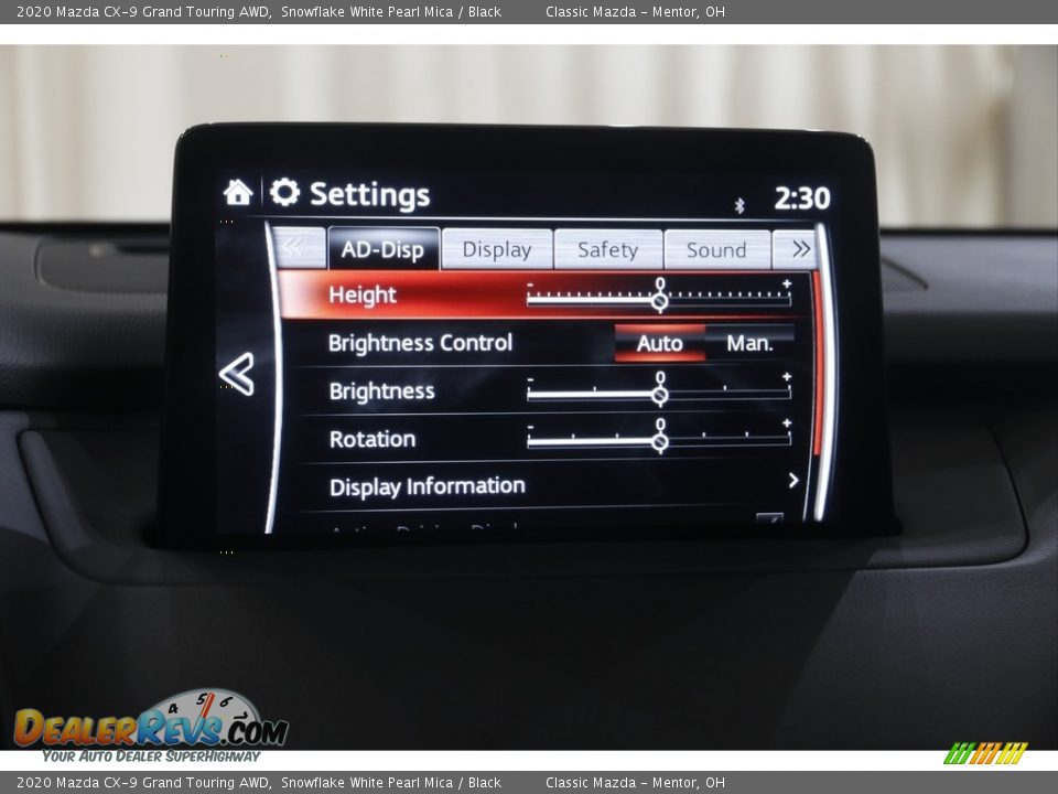 2020 Mazda CX-9 Grand Touring AWD Snowflake White Pearl Mica / Black Photo #10