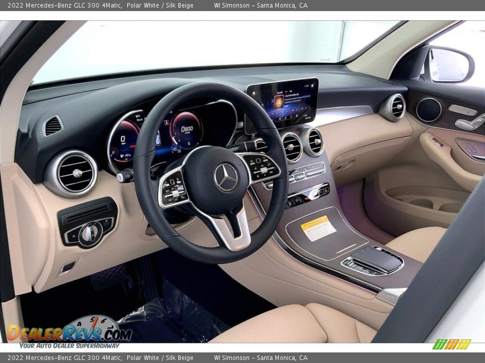 2022 Mercedes-Benz GLC 300 4Matic Polar White / Silk Beige Photo #14