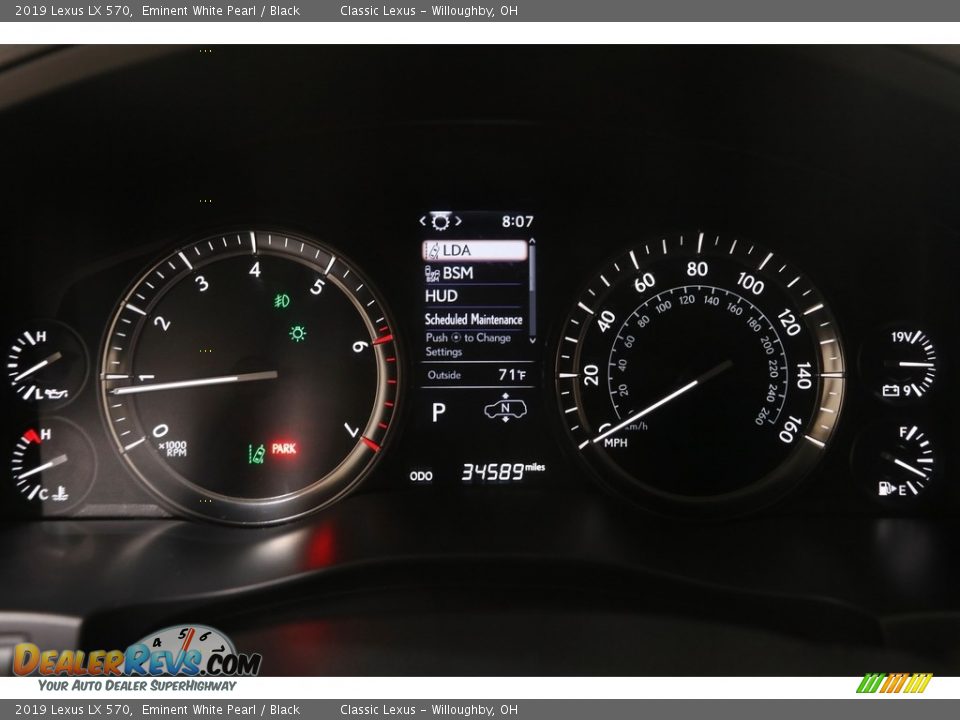2019 Lexus LX 570 Eminent White Pearl / Black Photo #8