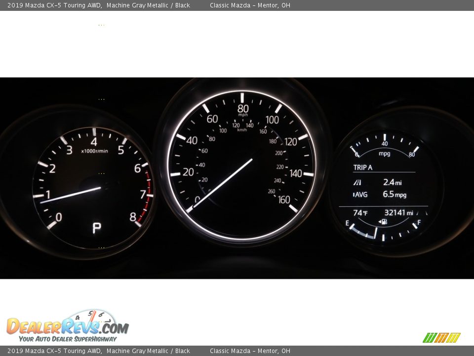 2019 Mazda CX-5 Touring AWD Machine Gray Metallic / Black Photo #8