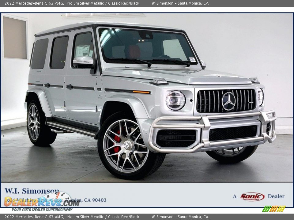 2022 Mercedes-Benz G 63 AMG Iridium Silver Metallic / Classic Red/Black Photo #1