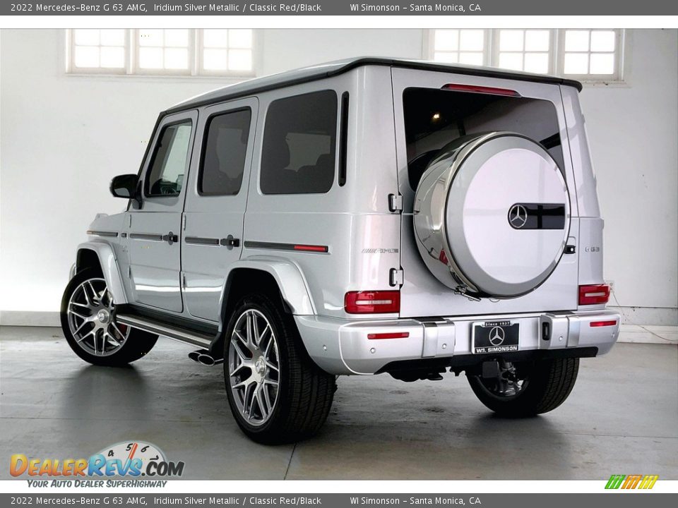 2022 Mercedes-Benz G 63 AMG Iridium Silver Metallic / Classic Red/Black Photo #2