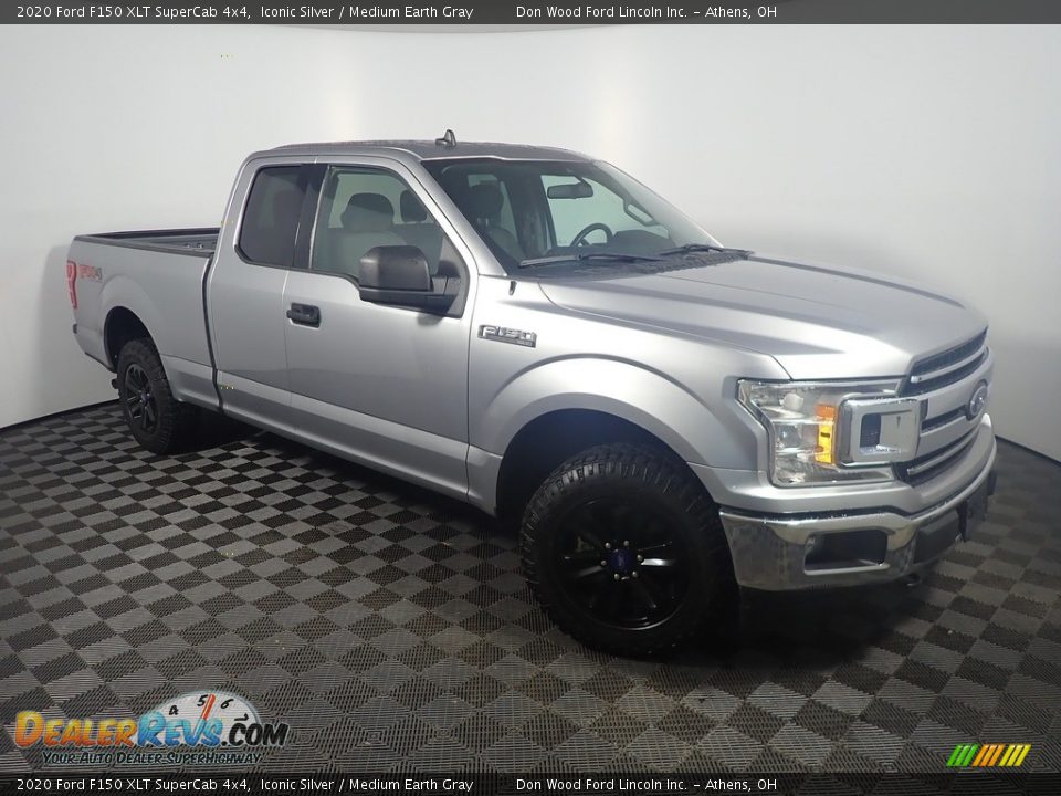 2020 Ford F150 XLT SuperCab 4x4 Iconic Silver / Medium Earth Gray Photo #3