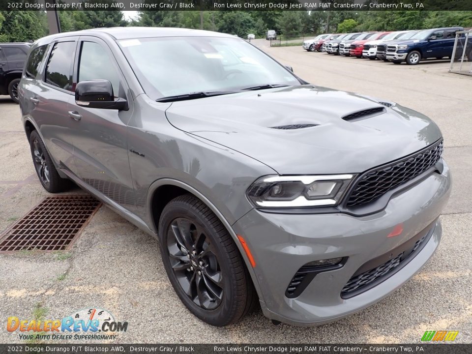 2022 Dodge Durango R/T Blacktop AWD Destroyer Gray / Black Photo #7