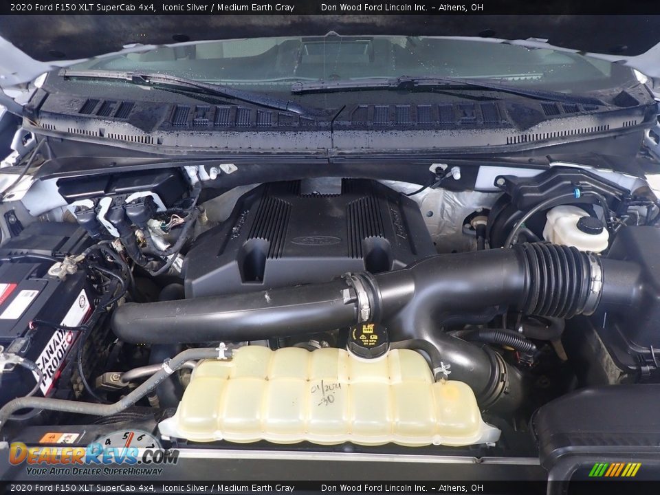 2020 Ford F150 XLT SuperCab 4x4 Iconic Silver / Medium Earth Gray Photo #7