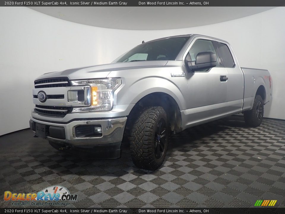 2020 Ford F150 XLT SuperCab 4x4 Iconic Silver / Medium Earth Gray Photo #8