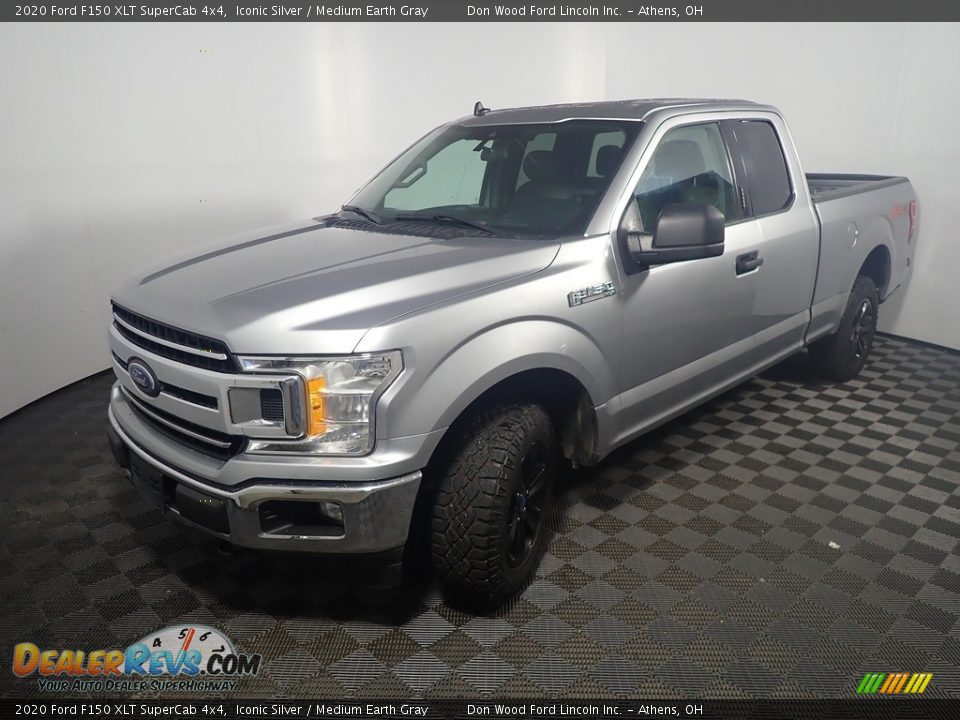 2020 Ford F150 XLT SuperCab 4x4 Iconic Silver / Medium Earth Gray Photo #9