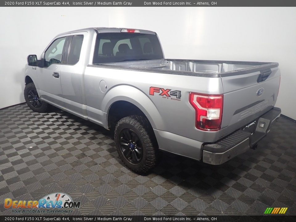 2020 Ford F150 XLT SuperCab 4x4 Iconic Silver / Medium Earth Gray Photo #12
