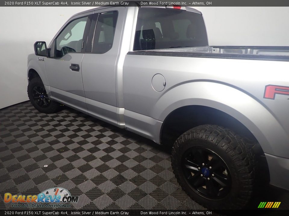 2020 Ford F150 XLT SuperCab 4x4 Iconic Silver / Medium Earth Gray Photo #17