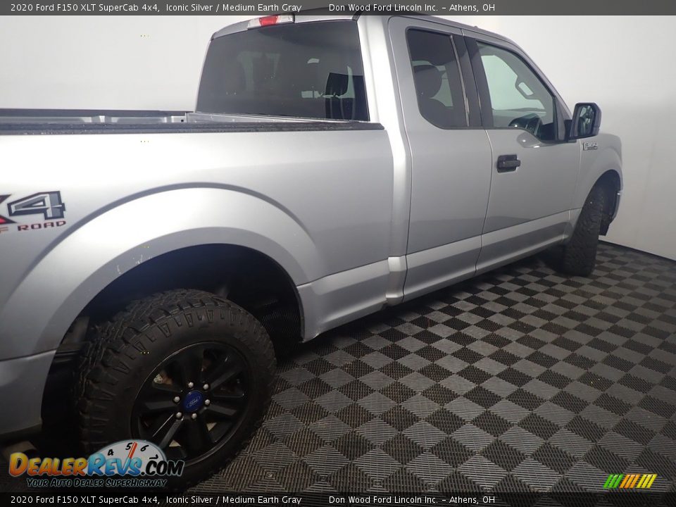2020 Ford F150 XLT SuperCab 4x4 Iconic Silver / Medium Earth Gray Photo #18
