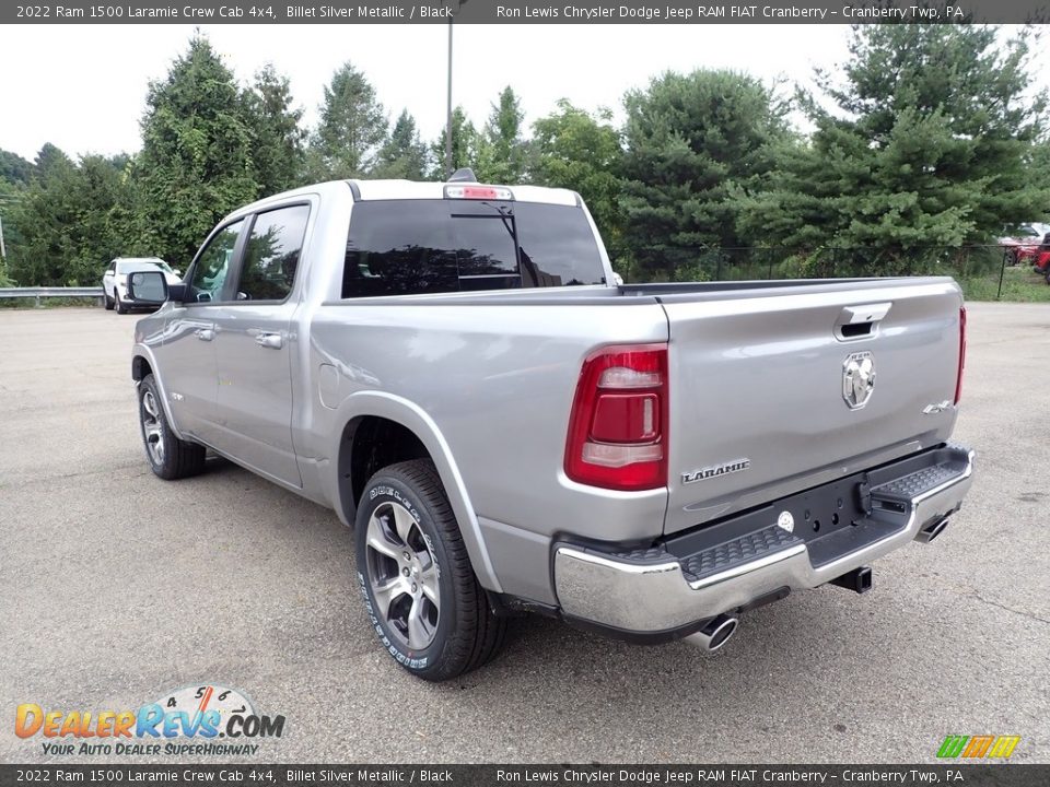 2022 Ram 1500 Laramie Crew Cab 4x4 Billet Silver Metallic / Black Photo #3